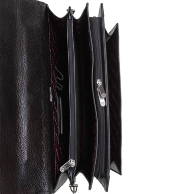Чоловічий портфель з натуральної шкіри Karya 0145-45 чорного кольору