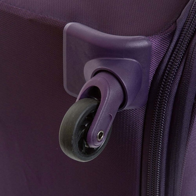 Валіза текстильна на 4-х колесах Delsey Flight Lite 233801 (мала), 2338-Purple-08