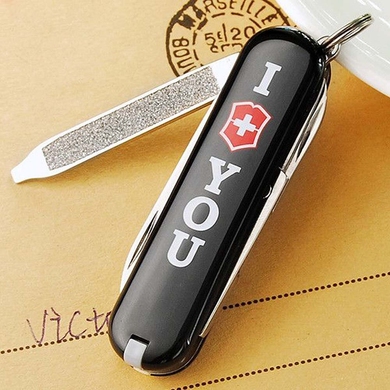 Складной нож-брелок миниатюрный Victorinox Classic SD 0.6223.853 (Черный)
