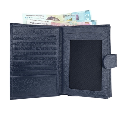 Чоловіче портмоне Tony Bellucci з відділенням для паспорта TB625-1170 темно-синє, Темно-синій