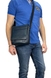 Мужская кожаная сумка Bond NON через плече 1107-1170 синяя