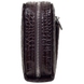 Шкіряна чоловіча барсетка на блискавці Karya 0670-57 темно-коричневого кольору