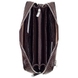 Кожаная мужская барсетка на молнии Karya 0670-57 темно-коричневого цвета, Karya-57