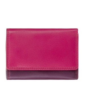 Жіночий гаманець з натуральної шкіри з RFID Visconti Rainbow Biola RB39 Plum Multi
