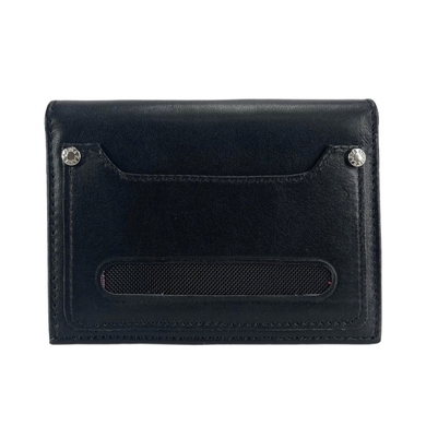 Малий шкіряний гаманець-кредитниця Karya 0027-1 чорного кольору