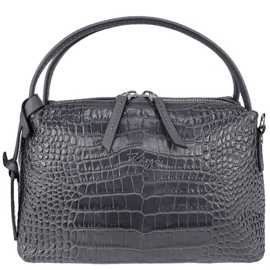 Жіноча шкіряна сумка Karya малого розміру KR2229-528 темно-сірого кольору, Темно-сірий