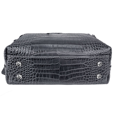 Жіноча шкіряна сумка Karya малого розміру KR2229-528 темно-сірого кольору, Темно-сірий
