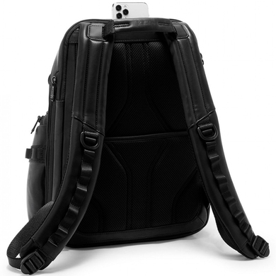 Рюкзак Tumi Alpha Bravo Navigation Backpack 15" из натуральной кожи 0932793DL Black, Черный, Гладкая