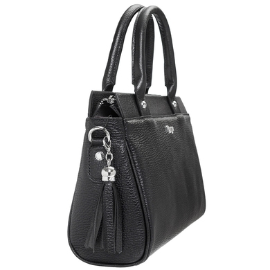 Жіноча сумка з натуральної дрібнозернистої шкіри Karya 2167-45 чорна