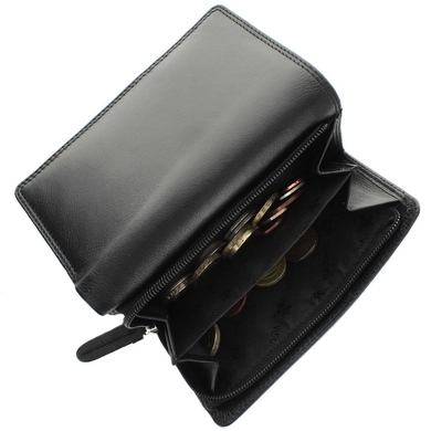 Женский кошелек из натуральной кожи с RFID Visconti Heritage Picadilly HT32 Black