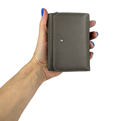 Малый кожаный кошелек Eminsa из зернистой кожи ES2032-18-17 цвета таупе