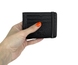 Кредитница Eminsa на 12 карточек с отделом для денег ES1098-18-1 черного цвета, Натуральная кожа, Зернистая, Черный