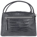 Женская кожаная сумка Karya малого размера KR2229-528 темно-серого цвета, Тёмно-серый