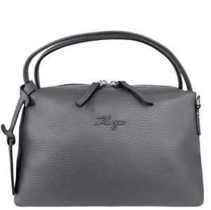 Жіноча шкіряна сумка Karya малого розміру KR2229-081 темно-сірого кольору, Темно-сірий