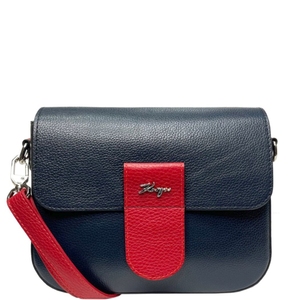 Жіноча сумка Karya з натуральної шкіри 5068-44/46 червоного з синім кольором, Синій з червоним