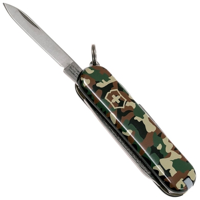 Складаний ніж-брелок мініатюрний Victorinox Classic SD 0.6223.94 (Зелений камуфляж)