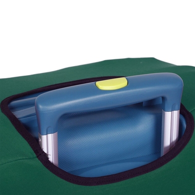 Чехол защитный для среднего чемодана из дайвинга M 9002-32, 900-Темно-зеленый (бутылочный)