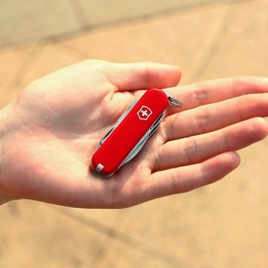 Складаний ніж-брелок мініатюрний Victorinox Mini Champ 0.6385 (Червоний)