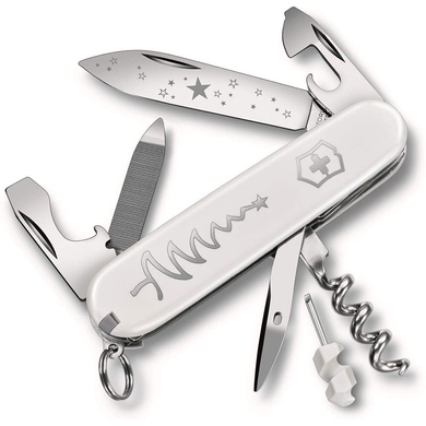 Складной нож Victorinox Sportsman White Christmas 0.3804.77 (Белный)