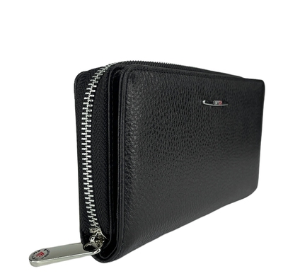 Кожаный женский кошелек Eminsa на два отдела ES2151-18-1 черного цвета
