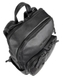 Кожаный рюкзак на два отдела Tony Bellucci TB5236-1 черного цвета, Черный, Гладкая