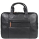Мужская сумка-портфель The Bond из натуральной кожи 1133-1 черная