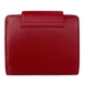 Кожаный кошелек на кнопке Karya из зернистой кожи KR1052-46 красного цвета